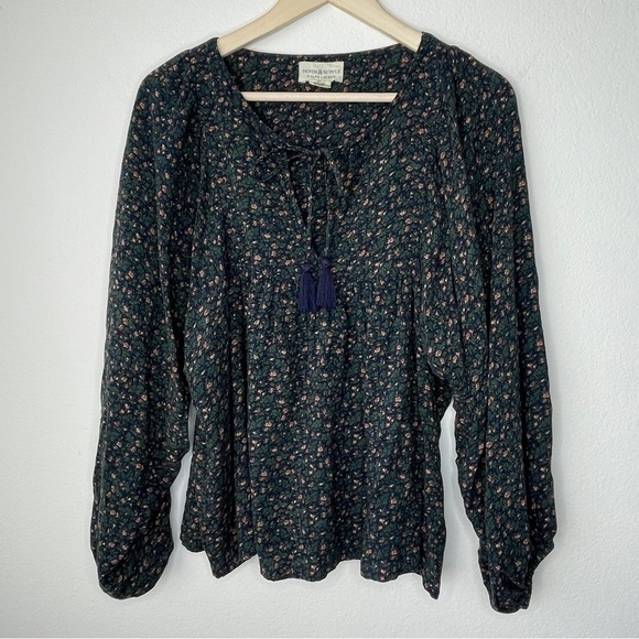 Denim and Supply Ralph Lauren Cottagecore Floral Peasant Blouse - Picture 1 of 6